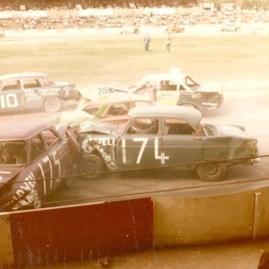 Bangers at Ipswich on the home straight.
