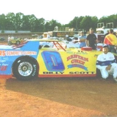 Billy Scott Poses With The Toy Bolton # 0