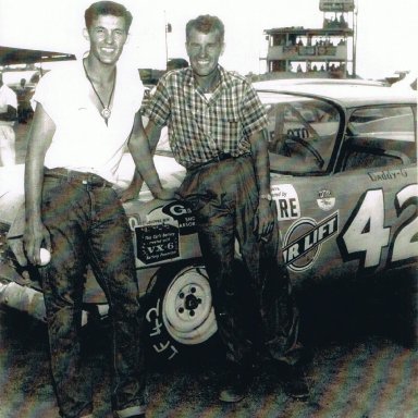 Richard and Lee Petty