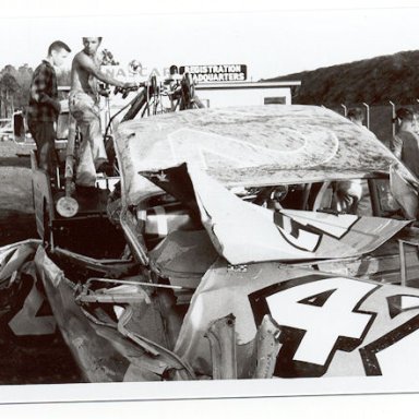 Lee Petty wreck Daytona