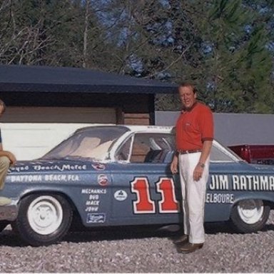 Me and Ned Jarrett with my build of his '62 season Chevy