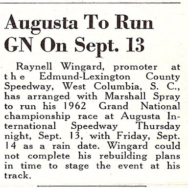 Augusta International Speedway