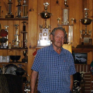 Art Clark in Trophy Room 2010