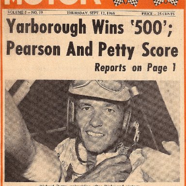 Southern MotoRacing September 12, 1968