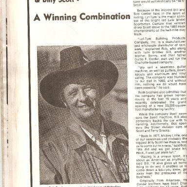 Billy Scott Success Credited to  Corder Family 1980s' Page 1 of 2