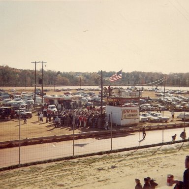 Drivers meeting Concord Speedway 1968