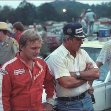 Butch Lindley and David Pearson at Greenville-Pickens 1979
