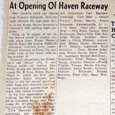 WINTER HAVEN RACEWAY