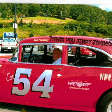 Jimmy Johnson-In Bob Pressley Car.