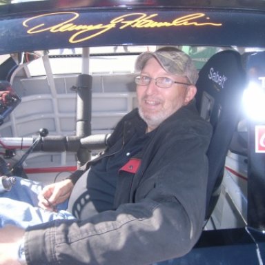 Me in Denny Hamlins car martinsville va. oct-2010