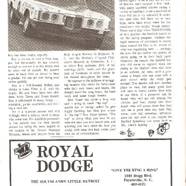 Roy Tyner Featured in Racing Circuit June 1970 Page 2 Of 2