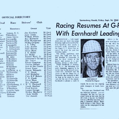 Surprise, Surprise Earnhardt Leading 1966