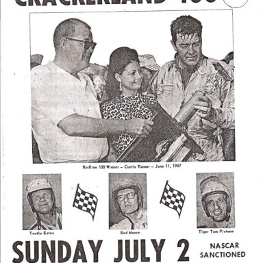 Program cover for Lakewood Speedway 1967