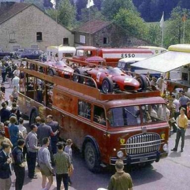 A real Race Car hauler out of the 60's