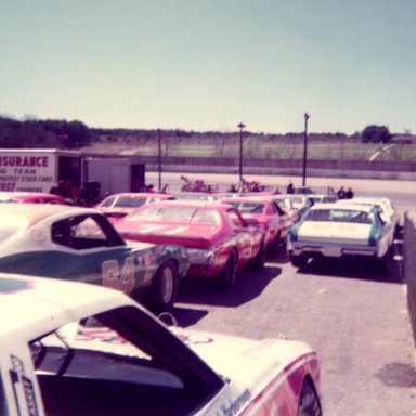 Cale Yarborough 11 Elmo Langley 64 at Hickory April 1974