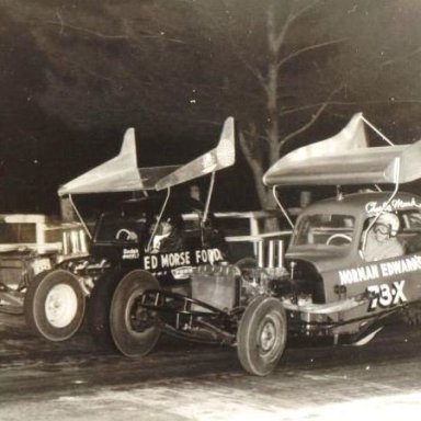 Charlie Monk (73X) and Rod Perry (71)