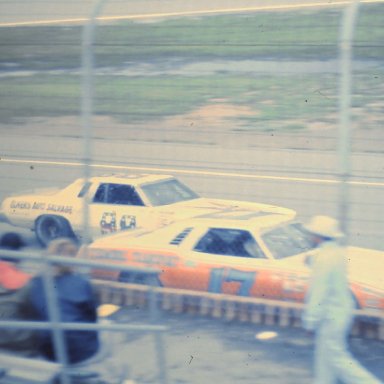 #17 Darrell Waltrip & #98 Richie Panch 1975 Motor State 400