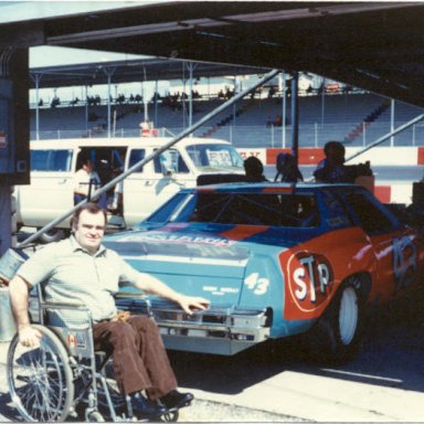 dad and petty's car darlington 1980