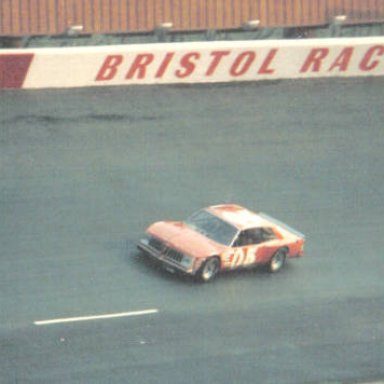 Neil Bonnett #12 into the wall at Bristol Valleydale 500 4-6-86