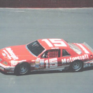 Neil Bonnett #12 into the wall at Bristol Valleydale 500 4-6-86