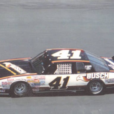 Neil Bonnett #12 into the wall at Bristol Valleydale 500 4-6-86