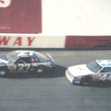 Neil Bonnett #12 into the wall at Bristol Valleydale 500 4-6-86
