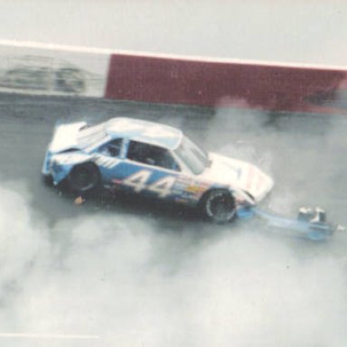 Neil Bonnett #12 into the wall at Bristol Valleydale 500 4-6-86