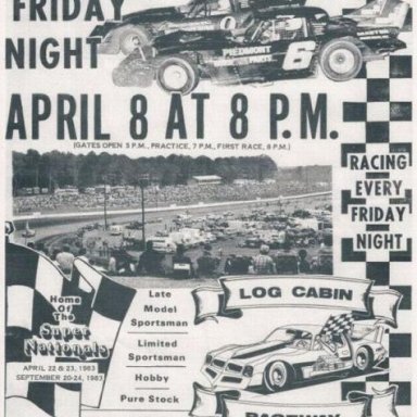 Neil Bonnett #12 into the wall at Bristol Valleydale 500 4-6-86