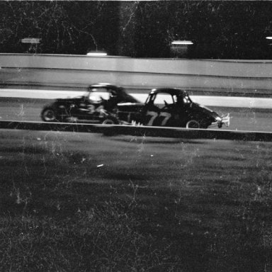 Jackie Evans in the 77 and Harry Moore in the 34