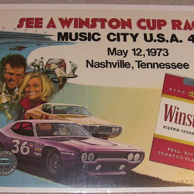 Poster- 1973 Music City 420 Nasville Speedway