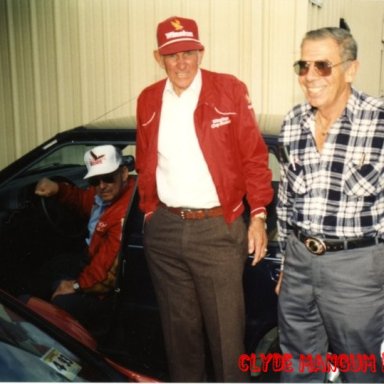 Jimmy Lewallen in Car E.H.Weddle In Red Jacket And My Uncle Bob Mcginnis.
