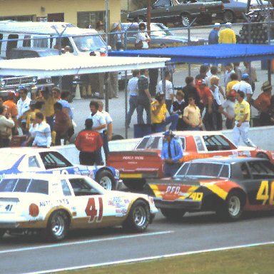 ARCA #40 Bobby Dotter #41 Ed Damer 1984 Daytona