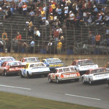 Bush Clash of 1984 @ Daytona #84 Jody Ridley #27 Tim Richmond  #47 Ron Bouchard #28 Cale Yarborough #11 Darrell Waltrip #44 Teryy Labonte