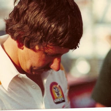 Neil Bonnett in pits after Bristol race around 1978