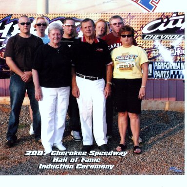 Induction of Billy Scott into Cherokee Speedway Hall Of Fame