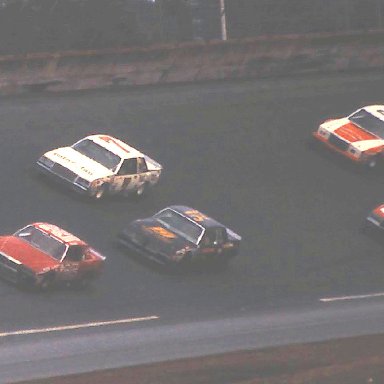 #25 Ronnie Thomas #57 Bill Elswick #7 Bruce Hill #17 Glenn Jarrett #64 Tom Gale 1981 @ Daytona 500