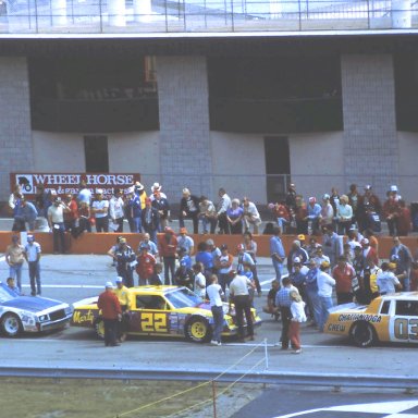 #03 David Pearson #22 Marty Robbins #52 Jimmy Means 1982 Champion Spark Plug 400 @ Michigan