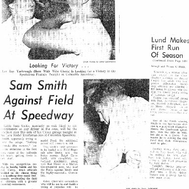 A Couple Of Columbia Speedway's Best Always Draws Crowds  1960S' 001