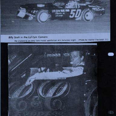 Billy Scott at Cherokee And Sugar Creek Speedways 1980S'