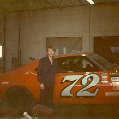 1973 ME AT BENNY PARSONS RACE SHOP