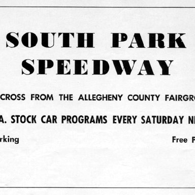 South Park (PA) Speedway 1953-1968