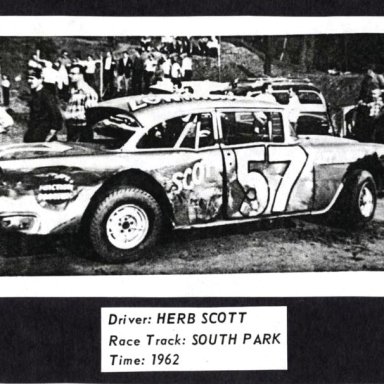 #57 Herb Scott at South Park (PA) Speedway 1962