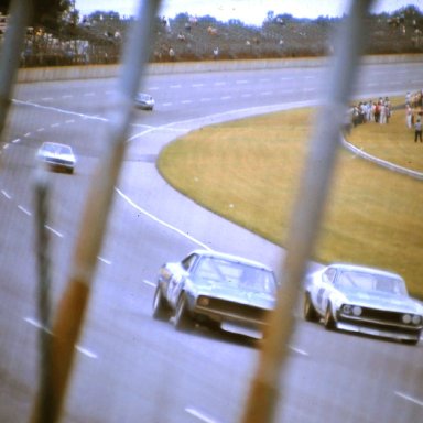 USAC #62 Kenny Kirby #44 Larry Dickson        1972 Twin 200's @ Michigan
