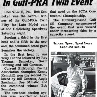 1972 Heidelberg LM Results NSSN Sept 2nd