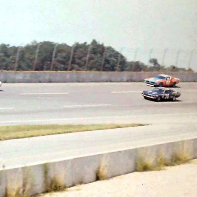 #21 David Pearson #76 Ben Arnold #43 Richard Petty #24 Cecil Gordon 1972 Yankee 400 @ Michigan