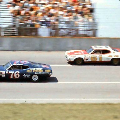 #76 Ben Arnold #61 Clarence Lovell 1972 Yankee 400 @ Michigan