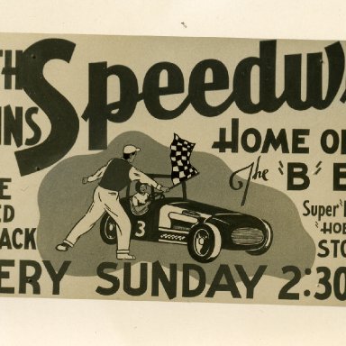 North Collins Speedway post card