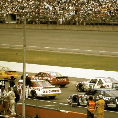 #36 H.B. Bailey #51 David Simco #96 Dana Patten #71 Dave Marcis 1988 Miller High Life 400 @ Michigan