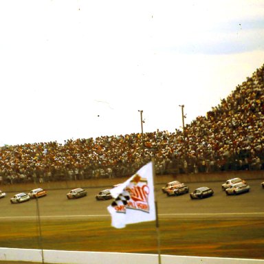 #9 Bill Elliott #5 Geoff Bodine #28 Davey Allison #17 Darrell Waltrip  #7 Alan Kulwicki  1988 Miller High Life 400 @ Michigan