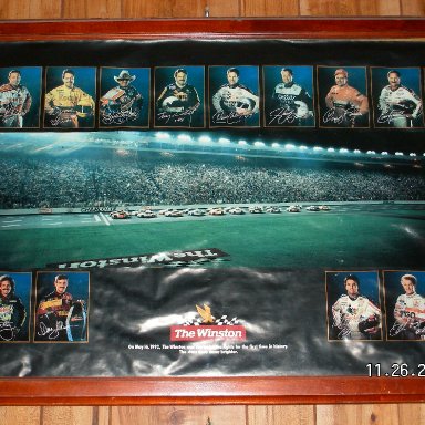 Nascar Poster In My Living Room.